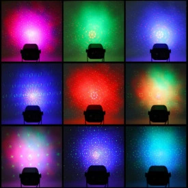 Laser scena Rosu / Verde, Bec LED RGB, Proiector Portabil - Alimentare USB - Img 2