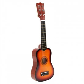 Mini chitara acustica 6 corzi pentru copii, 21" 53x18cm, Jucarie 1/8 Ukulele - Img 4