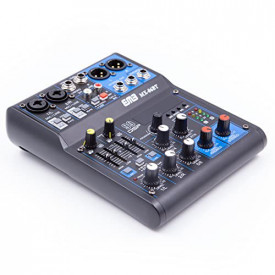 Mixer audio pasiv 4 canale, Mini consola DJ Bluetooth portabila, Egalizator, Display, Conexiune la PC - USB 2.0, 99 efecte digitale - Img 4