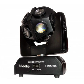 Moving head 12x10W LED RGBW Glob rotativ lumini scena 4in1, DMX, Ibiza E-cosmos