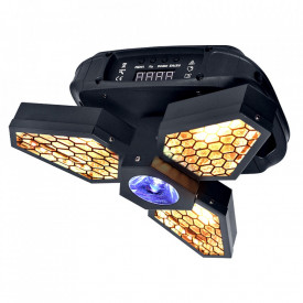 Moving Head Lampi Retro rotative 3 x 60W LED RGB + Beam, Proiector lumini club rotatie infinita