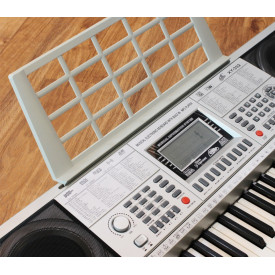 Orga electronica 61 clape sensitive tip pian XY-332 + Stativ reglabil, USB, MIDI, Display tastatura - Img 6