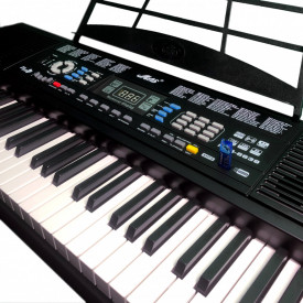 Orga electronica incepatori / invatat, MLS-6639 61 clape inalte, Mufa USB, Lectii presetate - Img 6