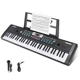 Orga electronica pentru copii (de joaca) 61 clape + Microfon, MQ-6112, 67x20CM, 16 timbre