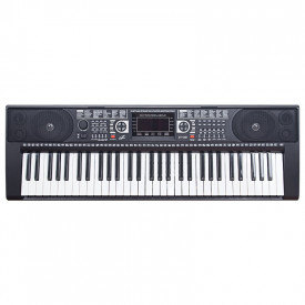 Orga electronica XY-381 61 Clape cu lumini LED pentru invatat, Pianina USB - Img 3