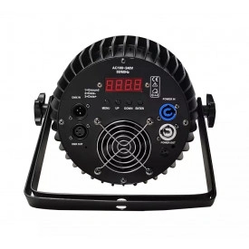 PAR-LED 18x10W RGBW, Carcasa aluminiu, Cooler, Proiector disco puternic, Scena, Eveniment, Lumini color si albe 180W - Img 3