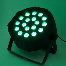 PAR LED 18x3W RGB Slim (5cm), Proiector Lumini Scena Club Petrecere Evenimente DJ - Img 5