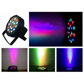 PAR-LED CU 18 BECURI DE 1W, MICROFON INCORPORAT, MUFE DMX - Img 3