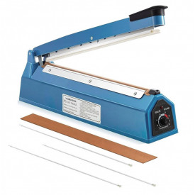 PFS-400 Sigilator termic Impulse Sealer + 3 Rezerve + 100 pungi 40x30cm, Aparat sigilat lipit pungi plastic 40cm, Sudeza polietilena - Img 5