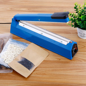 PFS-400 Sigilator termic Impulse Sealer + 3 Rezerve + 20 pungi 40x30cm, Aparat sigilat lipit pungi plastic 40cm, Sudeza polietilena - Img 4