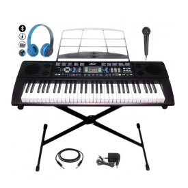 Set orga electronica invatat 6639 + Stativ reglabil + Microfon, 61 clape incepatori, USB - Img 7