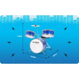 Set tobe pentru copii, Initiere si invatat, Mini Drum Set 65 x 64 x 50 cm - Img 3