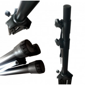 Stativ "T" Proiectoare scena club DJ - Suport Trepied Lumini Reglabil 125-300 cm, 80 KG - Img 2