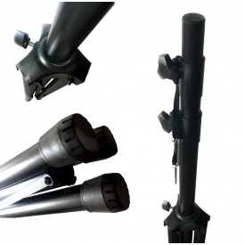 Stativ "T" Proiectoare scena club DJ - Suport Trepied Lumini Reglabil 125-300 cm, 80 KG - Img 2