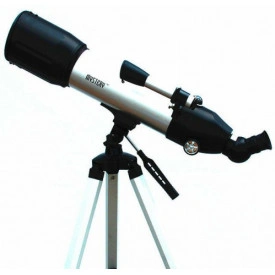 Telescop refractor 500x80mm cu trepied plaibil, Luneta astronomica incepatori