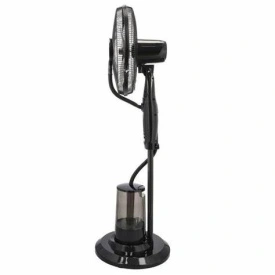 Ventilator pe roti cu pulverizator apa (rezervor 3L), 75W, 3 viteze, Timer, Swing