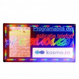 100x55 CM Panou LED P5 Redare Video Reclama Firma Luminoasa Promovare Afacere (192x96 pixeli) - Img 4