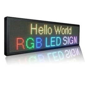 167x40 CM (160x32 pixeli LED P10 RGB FullColor), Caseta Luminoasa LED, Reclama firma multicolora, WI-FI - Img 2