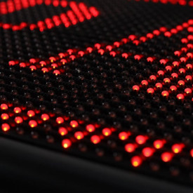 200x40 CM Firma luminoasa LED + Senzor temperatura, Reclama exterior programabila aplicatie (192x32 pixeli) - Img 2