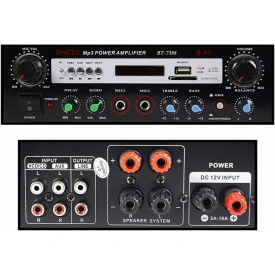 Amplificator 50W cu Bluetooth BT-7388 Teli, USB, Delay, Echo - Img 3