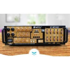 Amplificator 50W RMS MP-326, Statie boxe pasive cu Bluetooth, Sistem racire, USB - Img 4
