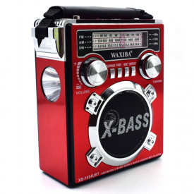 Aparat de radio portabil, Mp3 USB, Lanterna, XB-1054URT, Acumulator reincarcabil