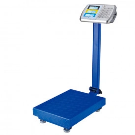 Cantar electronic marfa 50g - 350 KG Taste inox (butoane metal), Platforma platan 50x40 CM, Brat pliabil, Structura otel, Acumulator - Img 3