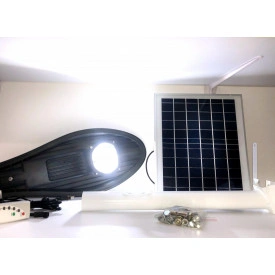 Felinar stradal CL-330, Lampa LED COB 30W, Panou Fotovoltaic 16W 35x30cm, Telecomanda - Img 5