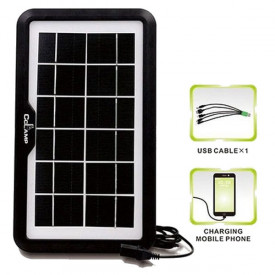 Kit PowerBank cu Panou solar CCLAMP CL08 + 2 Proiectoare LED, Port USB incarcare - Img 2