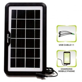 Kit PowerBank cu Panou solar CCLAMP CL08 + 2 Proiectoare LED, Port USB incarcare - Img 2