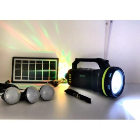 Kit solar, Lanterna 10W LED + 3xBec + Panou, Boxa Bluetooth, PowerBank 9000mAh, GD-2000A - Img 6