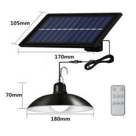 Lampa LED cu Panou fotovoltaic 1.5W 3.6V (solar), Acumulator 1800mAh, IP65