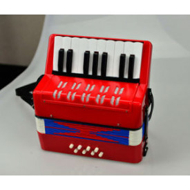 Mini acordeon + Chitara Ukulele 6 corzi, Pentru incepatori, copii 3-7 ani, exersat, initiere - Img 5