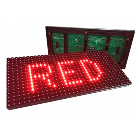 Modul Mono-Color 32x16 pixeli P10 (32 x 16 cm) Panou LED pentru reclama firma luminoasa, Diverse culori - Img 3