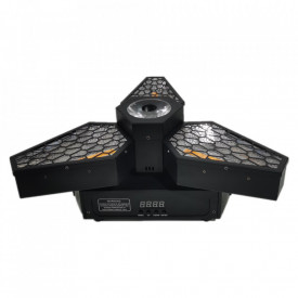 Moving Head Lampi Retro rotative 3 x 60W LED RGB + Beam, Proiector lumini club rotatie infinita - Img 8