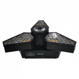 Moving Head Lampi Retro rotative 3 x 60W LED RGB + Beam, Proiector lumini club rotatie infinita - Img 8