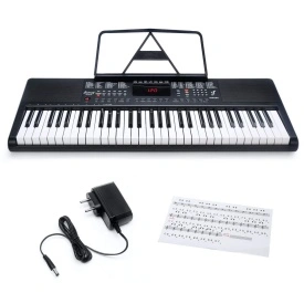 Orga electronica 61 clape + Casti bluetooth + Microfon, Pian electronic XTS-6188, USB, 200 tonuri - Img 4