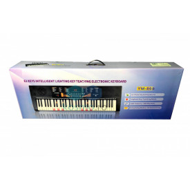 Orga electronica YM-869 + Postament metalic + Casti wireless, 61 Clape cu lumini LED pentru invatat - Img 7