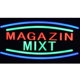 Panou MAGAZIN MIXT, Reclama luminoasa LED, Semn minimarket 44X24CM