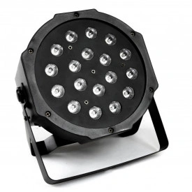 PAR LED 18x3W RGB Slim (5cm), Proiector Lumini Scena Club Petrecere Evenimente DJ - Img 3
