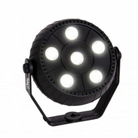 PAR LED Mini 6 x 3W RGB, Proiector lumini party multicolor, Senzor sunet - Img 3