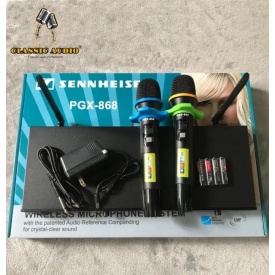 Set 2 microfoane wireless 868, Microfon fara fir cu display, Receiver afisaj - Img 2