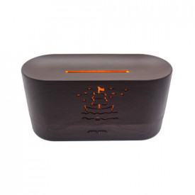 Umidificator si difuzor de arome tip Lampa Veghe LED, Aromaterapie, Aparat abur uleiuri esentiale - Img 4