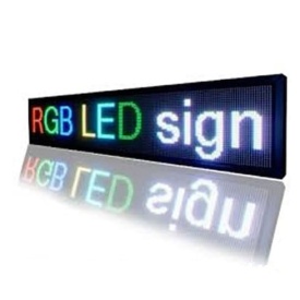 300x40 CM RGB reclama LED exterior programabila Firma luminoasa (288x32 pixeli LED P10)