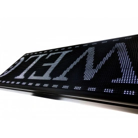 300x55 CM (288x48 pixeli LED p10), Reclama programabila firma luminoasa casetata - Img 4