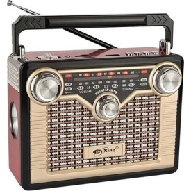 Boxa cu acumulator, Radio tip retro, FM AM, Bluetooth, USB, Portabil, Difuzor puternic