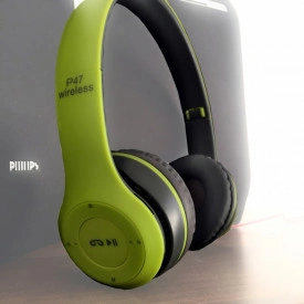Casti cu acumulator si Bluetooth P47, Cablu jack inclus, Radio - Img 3