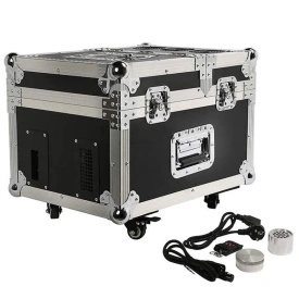 Haze Machine 600W, Aparat hazer abur ceata evidentiere jocuri lumini, Masina fum, Telecomanda - Img 5