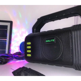 Kit solar, Lanterna 10W LED + 3xBec + Panou, Boxa Bluetooth, PowerBank 9000mAh, GD-2000A - Img 7