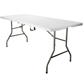 Masa 180 x 60 cm pliabila tip geanta, picioare rabatabile, gradina camping curte - Img 2